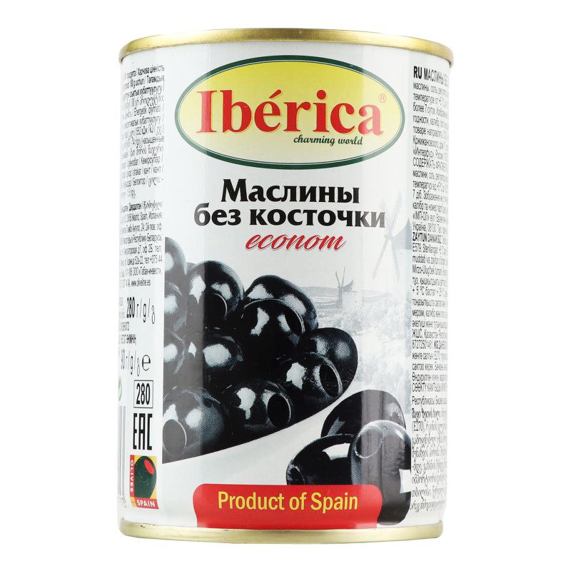 Маслини б/к Iberica Econom з/б 280г